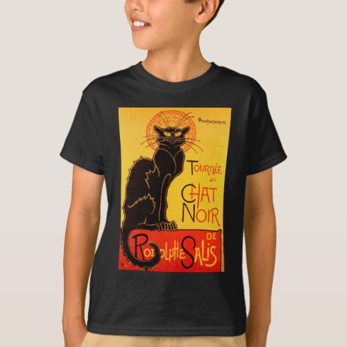 Vintage Tournee de Chat Noir Black Cat T_Shirt