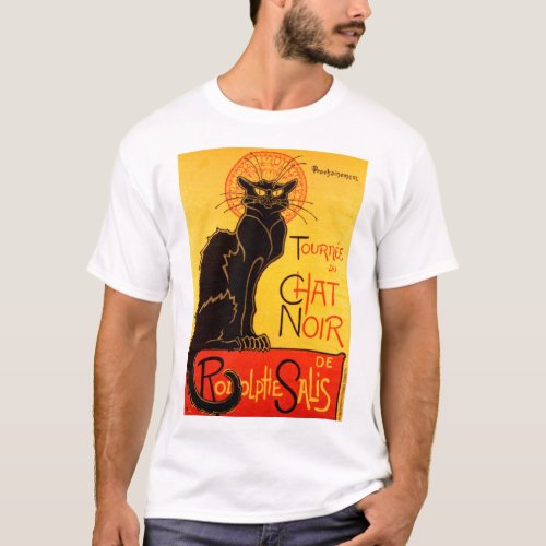 Vintage Tournee de Chat Noir Black Cat T_Shirt
