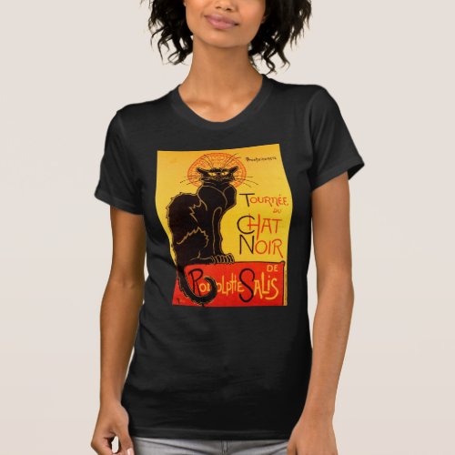 Vintage Tournee de Chat Noir Black Cat T_Shirt