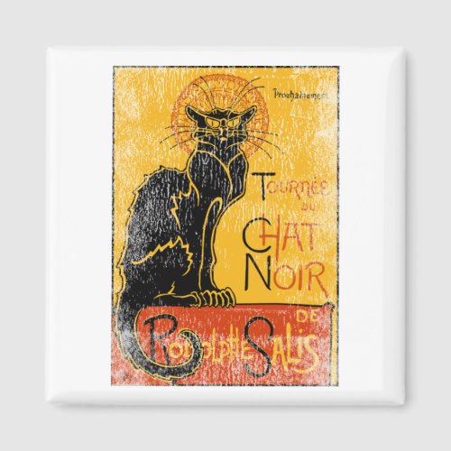 Vintage Tournee du Chat Noir Black Cat  Halloween Magnet