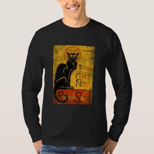 Vintage Tournee du Chat Noir Black Cat  Halloween T_Shirt