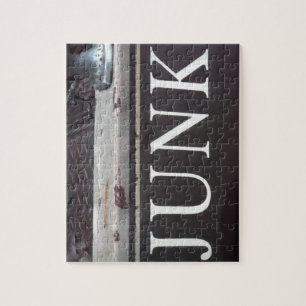 Vintage Tow Truck JUNK SIGN Jigsaw Puzzle