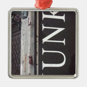 Vintage Tow Truck JUNK SIGN Metal Ornament