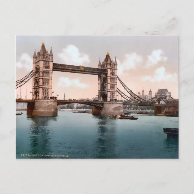 Vintage Tower Bridge London England Postcard 