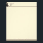 Vintage Town Letterhead<br><div class="desc">A vintage image of city street in the top left corner with your company name and information to the right. At the bottom of the page is your name, title and contact information.</div>