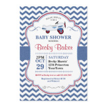 Vintage Toy Airplane Baby Shower Invitation