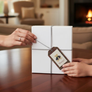 Vintage Toy Bear thank you  Gift Tags