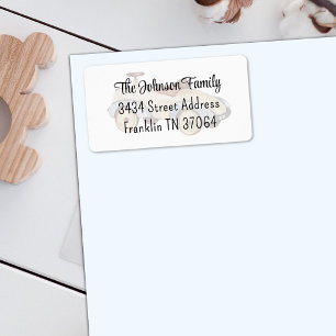 Vintage Toy Car Boy Baby Shower Address Label