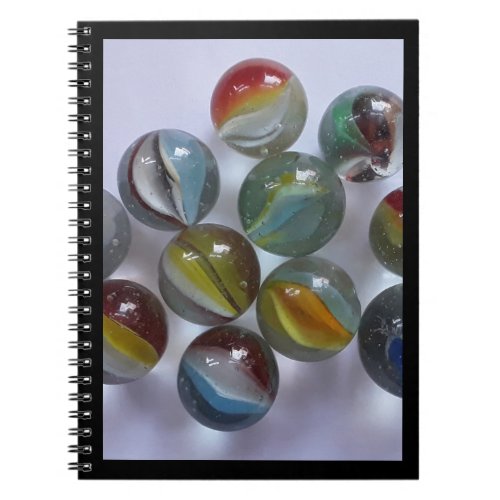 Vintage Toy Cats Eye Marbles Notebook