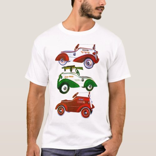 Vintage Toy Pedal Cars T_Shirt