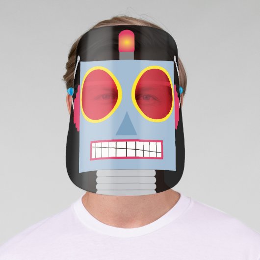 Vintage Toy Robot Face Shield (Insitu)