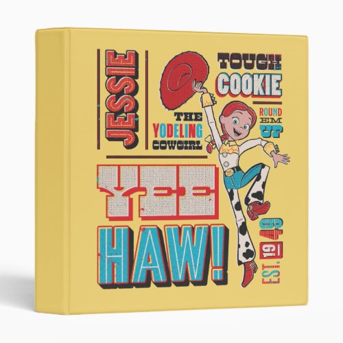 Vintage Toy Story Jessie Quote Poster 3 Ring Binder