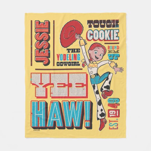 Vintage Toy Story Jessie Quote Poster Fleece Blanket