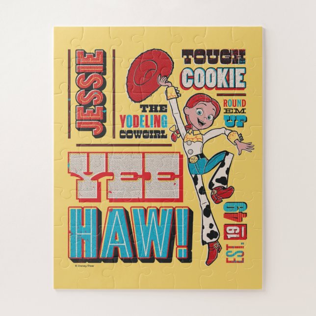 Vintage Toy Story Jessie Quote Poster Jigsaw Puzzle (Vertical)