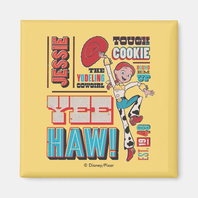 Vintage Toy Story Jessie Quote Poster Magnet (Front)