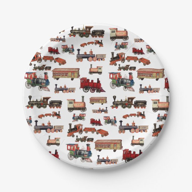 Train sales paper plates