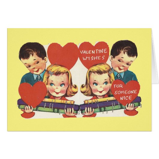 Vintage Toy Train Valentine (Front Horizontal)