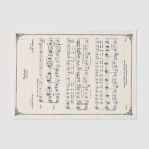 Vintage Toyland Sheet Music Christmas Parchment