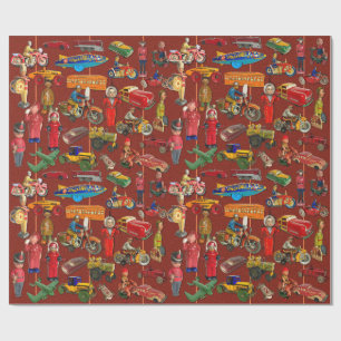 VINTAGE TOYS (1920-1950S) WRAPPING PAPER