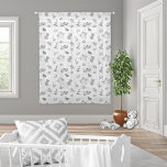 Vintage Toys Pattern for Black and White Nursery Sheer Curtains<br><div class="desc">Cute,  charming black and white vintage wooden toys pattern on this sheer curtain brings in light and an airy look to baby nursery or kid's room design. Choose a single sheer curtain (shown),  curtain pair,  longer lengths and black out curtain. See About for more information and care.</div>