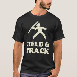 Vintage Track & Field Throwing Coach Javelin Shot T-Shirt