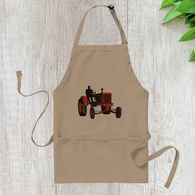 Vintage Tractor Adult Apron (Creator Uploaded)