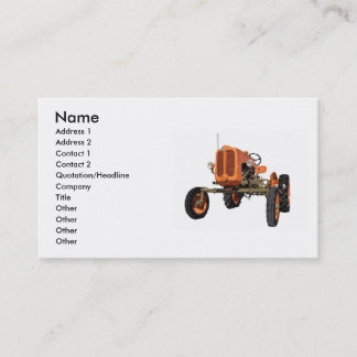 Vintage Tractor Business Card