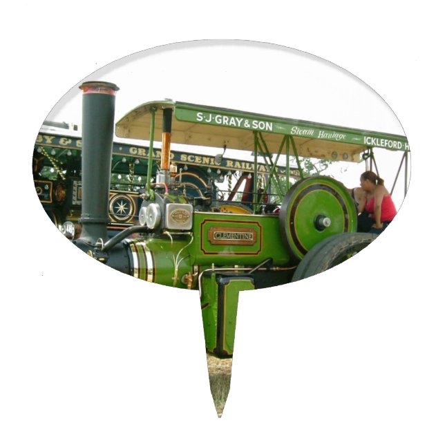 vintage tractor cake topper (Front)