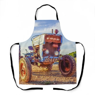 Vintage Tractor Farm Country Living Apron