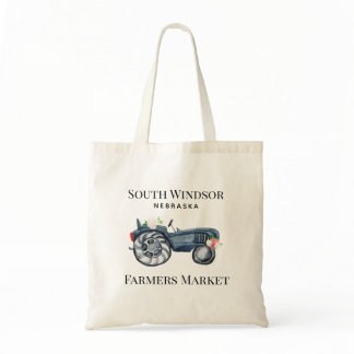 Vintage Tractor Farmers Market  Tote Bag
