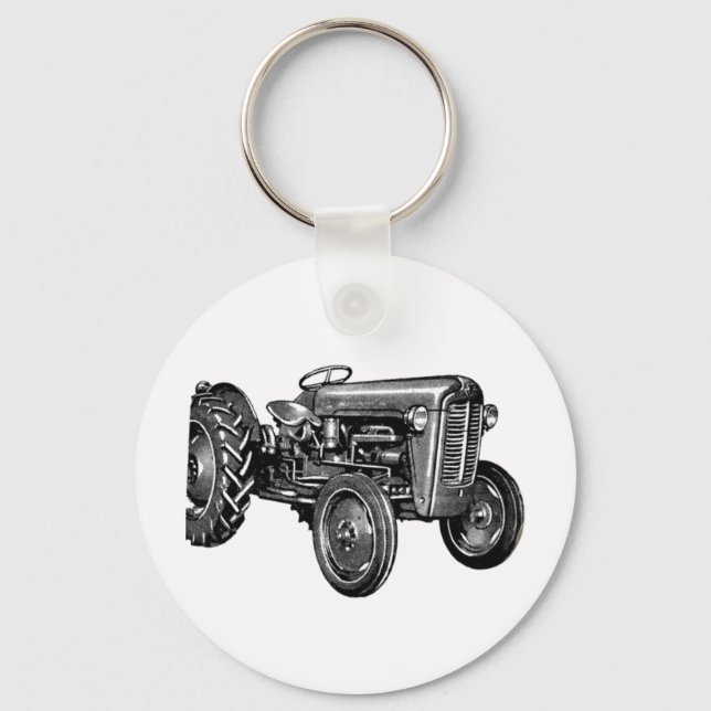 Vintage Tractor Keychain (Front)