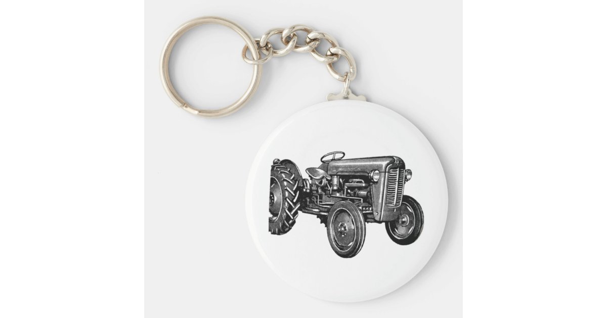 Vintage Tractor Keychain