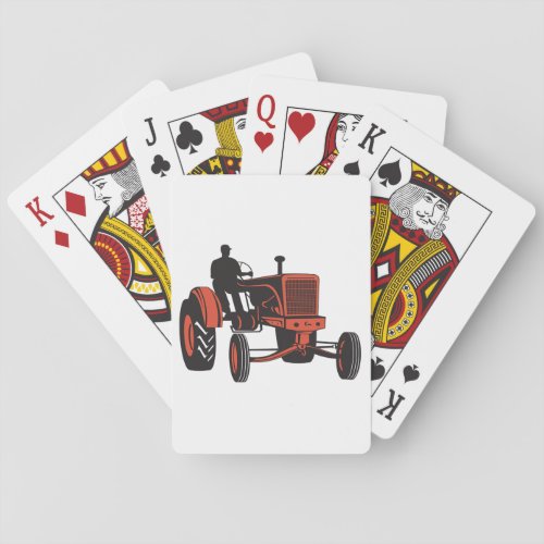 Vintage Tractor Playing Cards