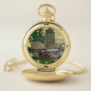 VINTAGE TRACTOR POCKET WATCH