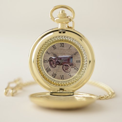 VINTAGE TRACTOR POCKET WATCH