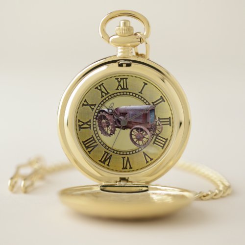 VINTAGE TRACTOR POCKET WATCH