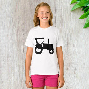 Vintage Tractor Silhouette Farm Equipment Icon  T-Shirt