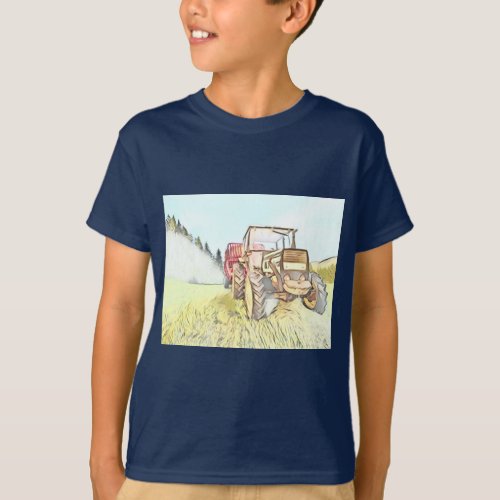  Vintage Tractor T_Shirt