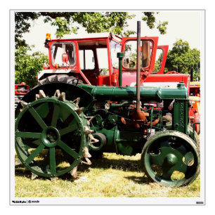 VINTAGE TRACTORS   WALL DECAL