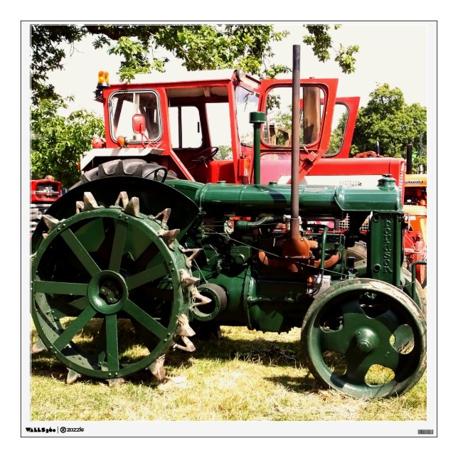 VINTAGE TRACTORS   WALL DECAL (Front)