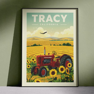 Vintage Tracy California Poster