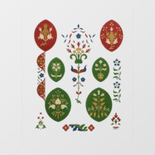 Vintage Traditional Folk Art Design #5 Wall Decal