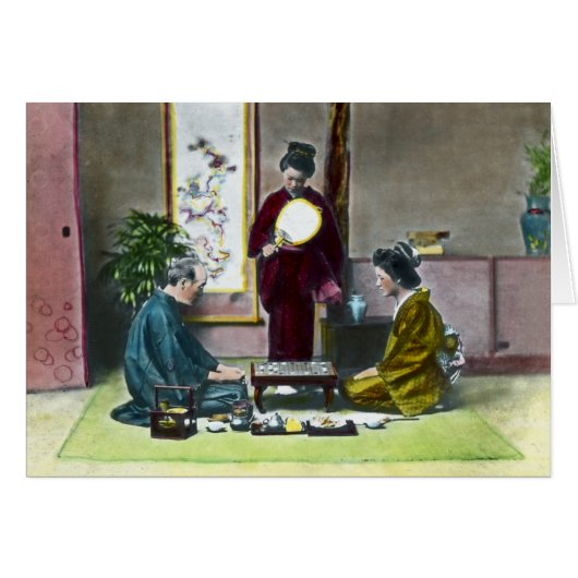 Vintage Traditional Japanese Mahjong 麻雀 (Front Horizontal)