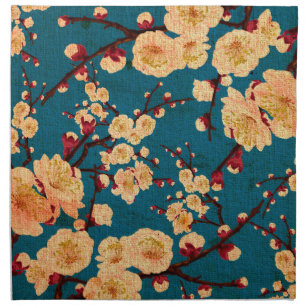 Vintage Traditional Japanese Paper Print Napkin