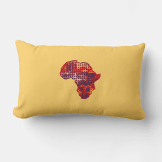 Vintage Traditional Map of Africa Lumbar Pillow