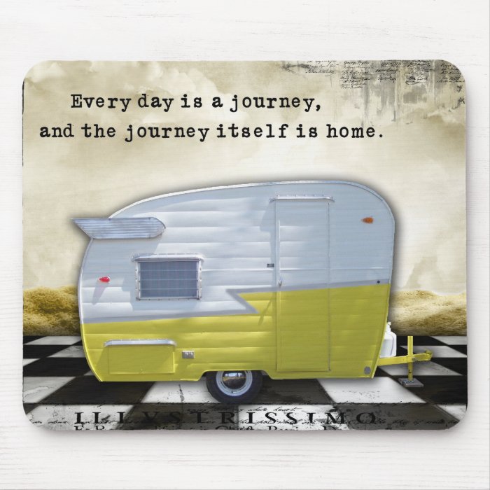 Vintage Trailer Shasta Journey Mouse Pad