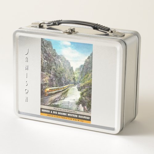 Vintage Train Advertising  Metal Lunch Box