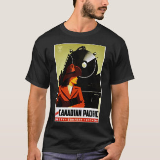 Vintage Train Art T-Shirt