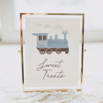 Vintage Train Birthday Party Sweet Treats Sign