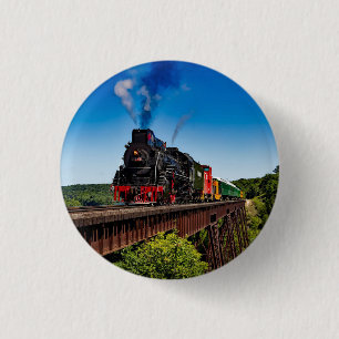 Vintage Train Bridge Photo Button